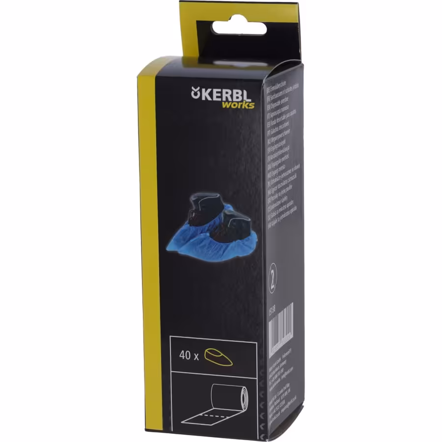 Einmalüberschuhe Gummizug CPE knöchelhoch 40 Stck 410x150mm – Bild 4